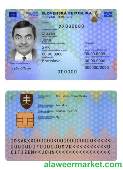 Slovakia ID card 2022-present